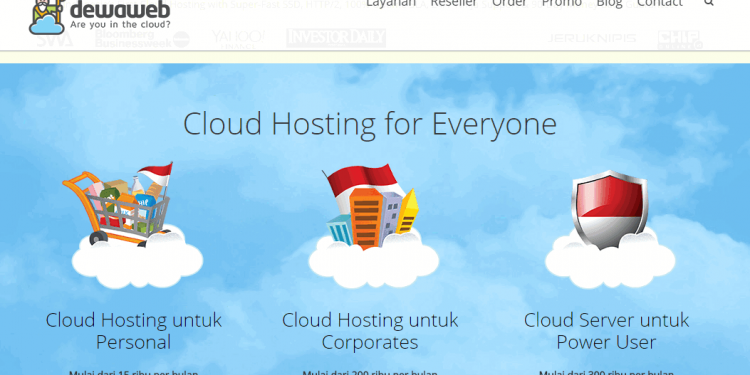 web hosting cloud murah