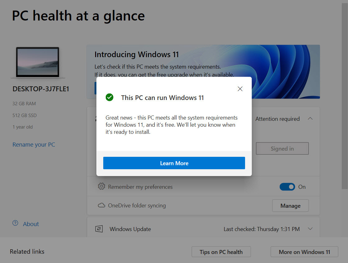 Laptop Bisa Install Windows 11