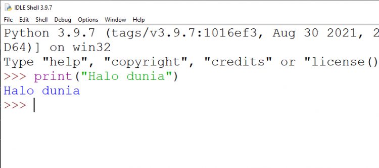 Contoh Program Input Output Pada Python